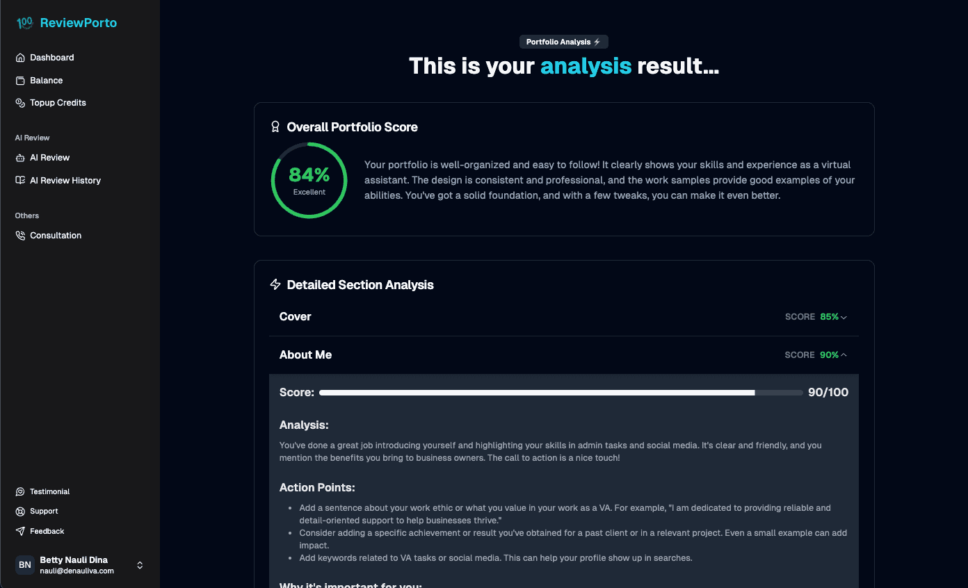 AI Portfolio Review Dashboard